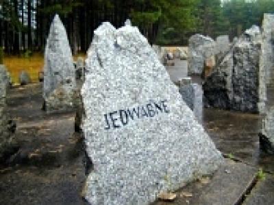 Memorial stone at Treblinka